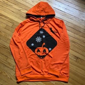 Halloween Hoodie with pumpkin, FITS like a Large